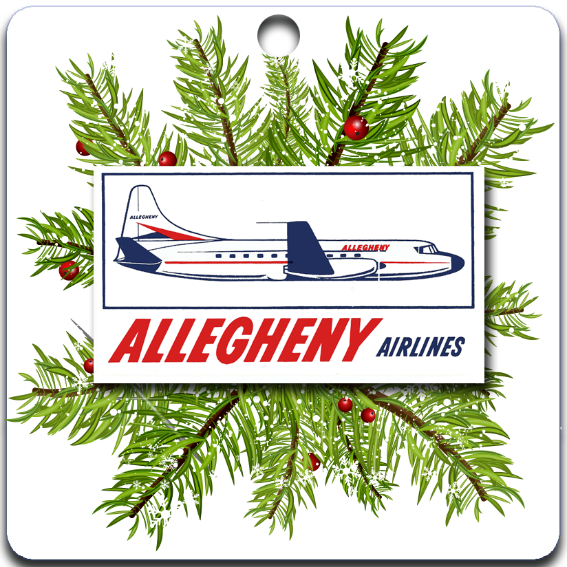 Allegheny Airlines 1960's Ornaments