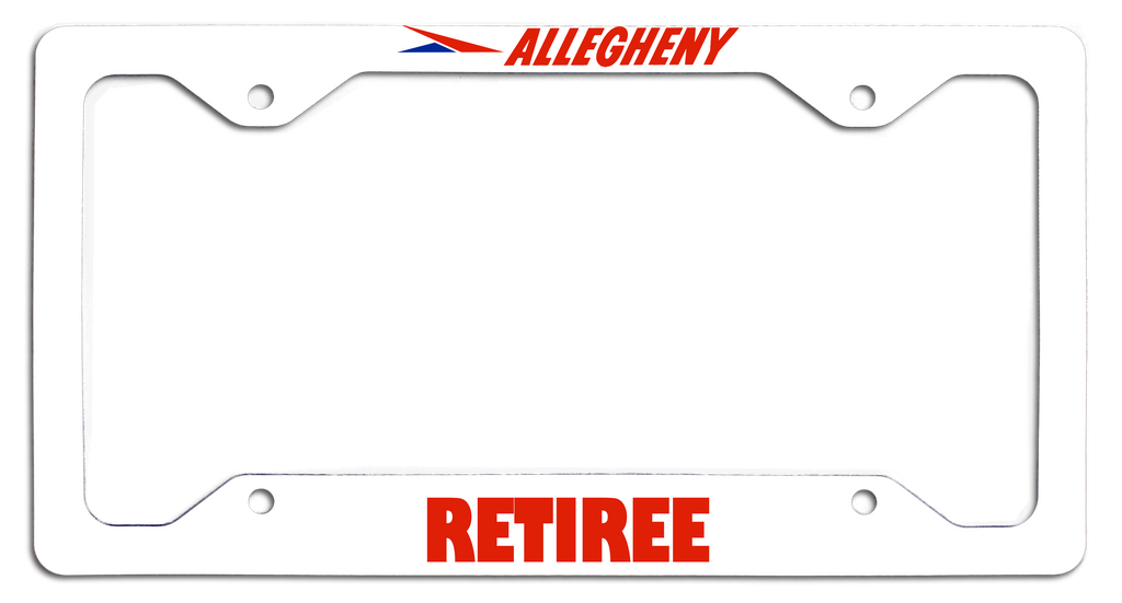 Allegheny Airlines Retiree License Plate Frame