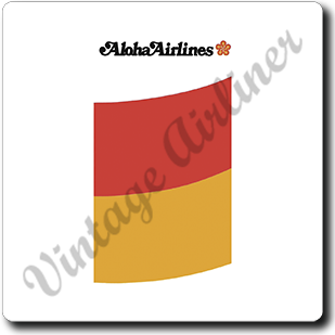 Aloha Airlines Logo Square Sandstone Coaster