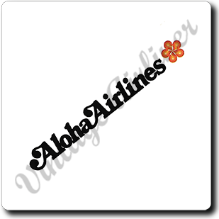 Aloha Airlines Logo Square Sandstone Coaster