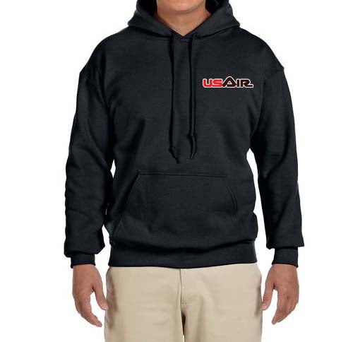 US Air Red Logo (1979-1989) Hooded Sweatshirt Embroidered