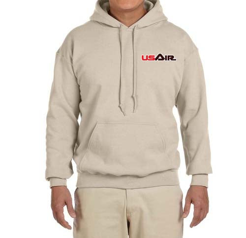 US Air Red Logo (1979-1989) Hooded Sweatshirt Embroidered