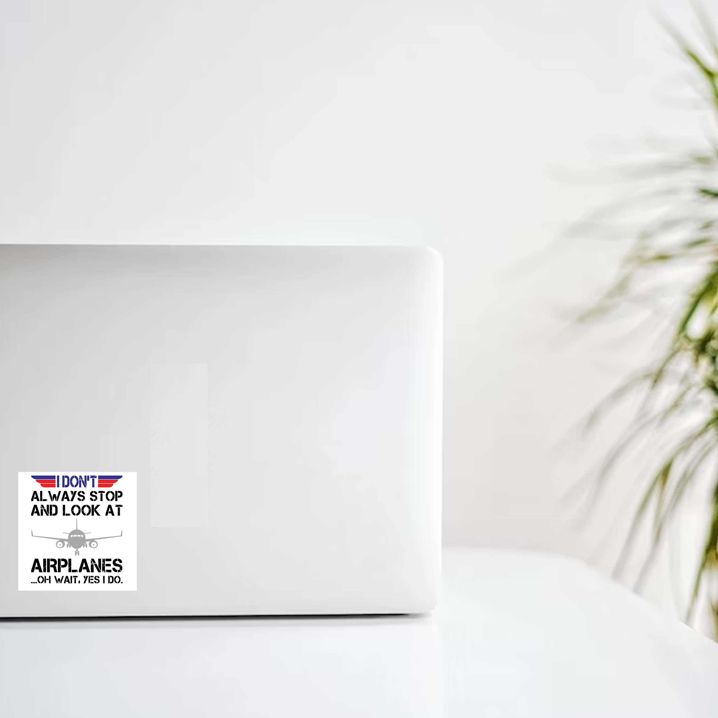 "I Don't Always Look At Airplanes...Oh Wait Yes I Do" Decal Stickers