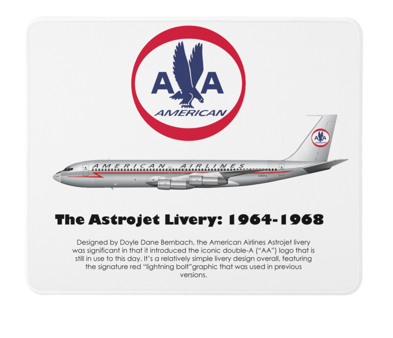 American Airlines The Astrojet Livery: 1964-1968 Mousepad