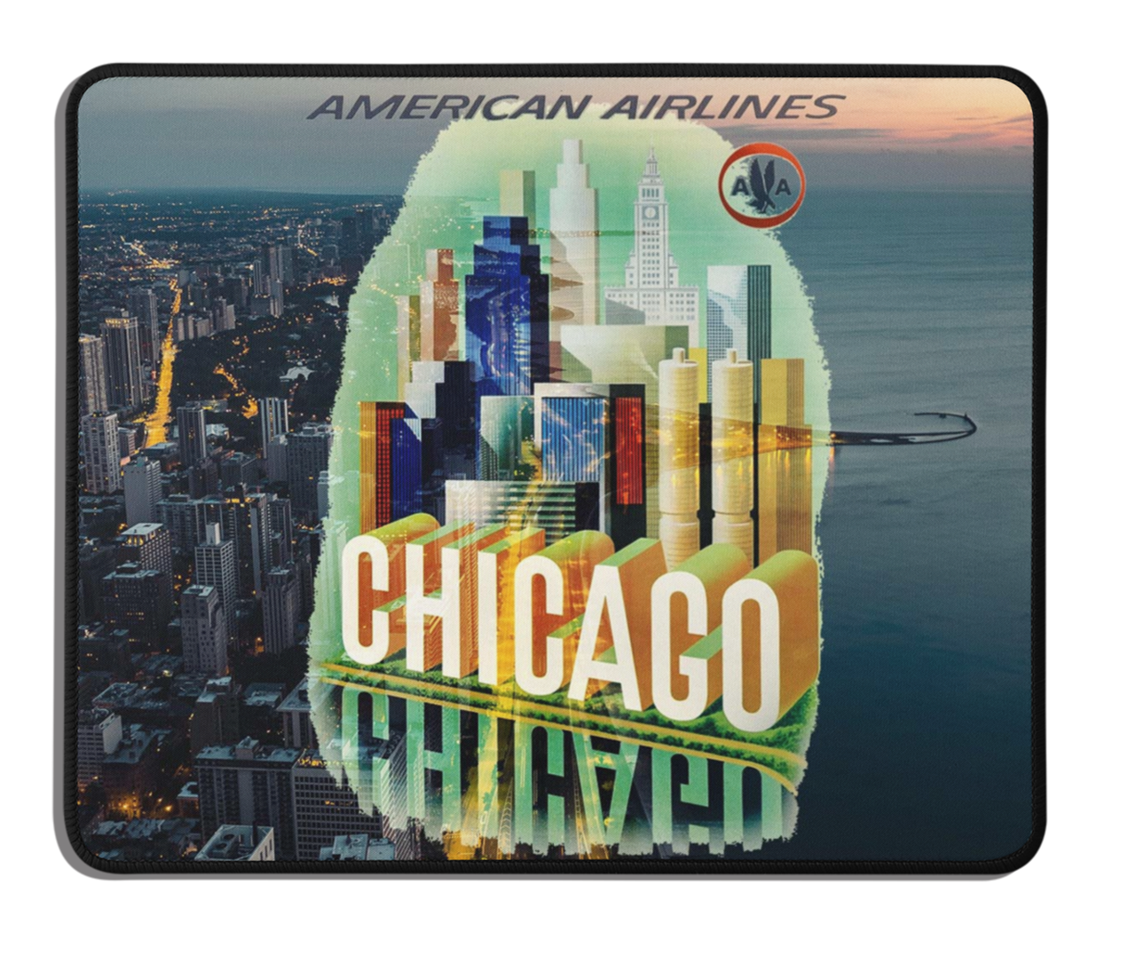 American Airlines Chicago Mousepad