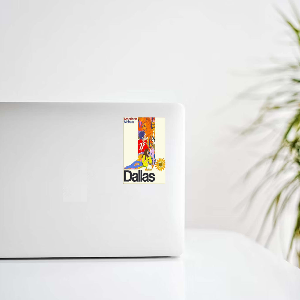 American Airlines Dallas Poster Design Decal Stickers