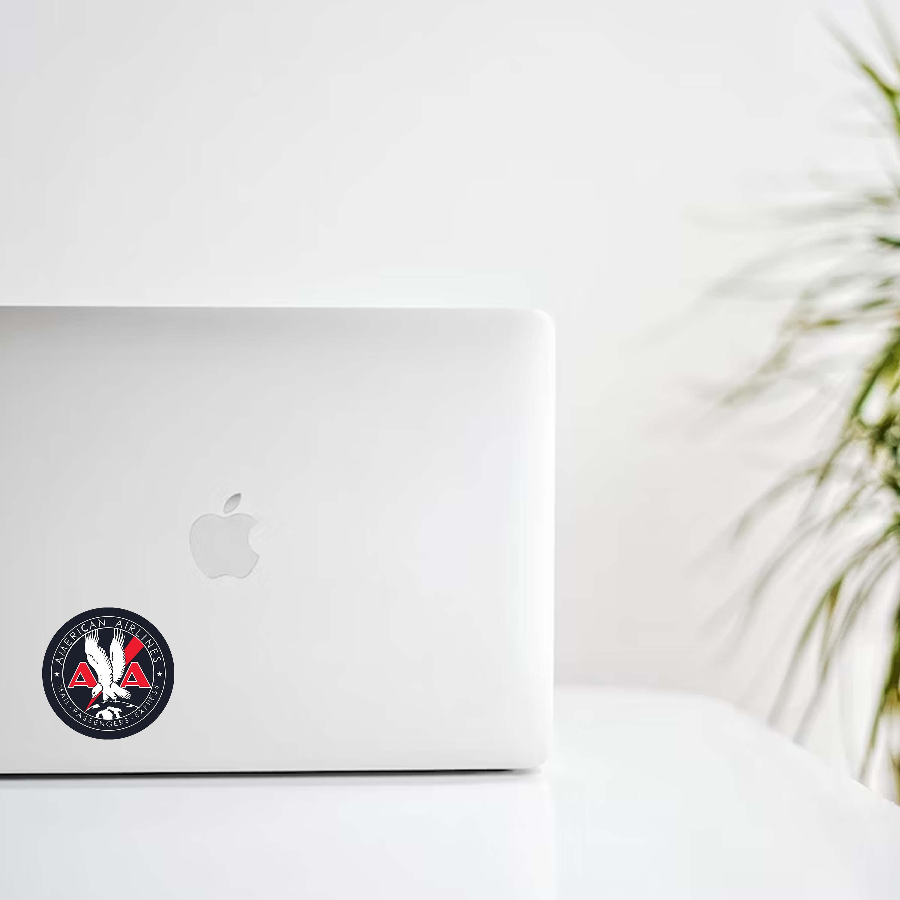 American Airlines Mail Passenger Cargo Round Decal Stickers
