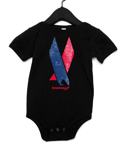 American Eagle Logo Grunge Style Infant Onesie