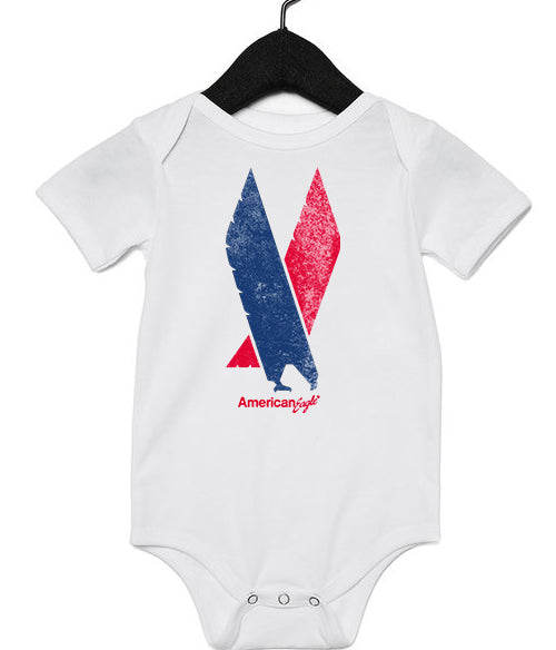 American Eagle Logo Grunge Style Infant Onesie