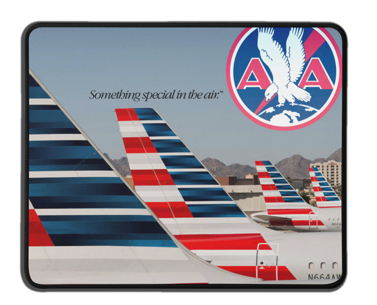American Airlines Livery Flag Tail Mousepad