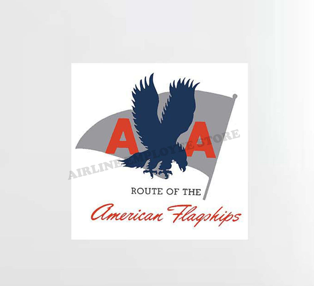 American Airlines "Route Of The American Flagships"  Decal Stickers