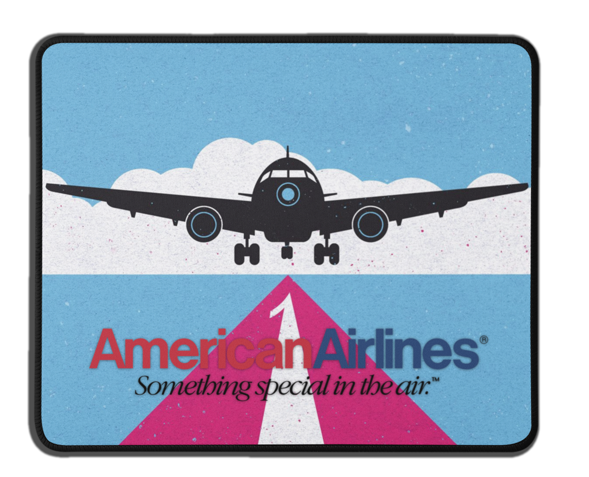 American Airlines Grunge Mousepad