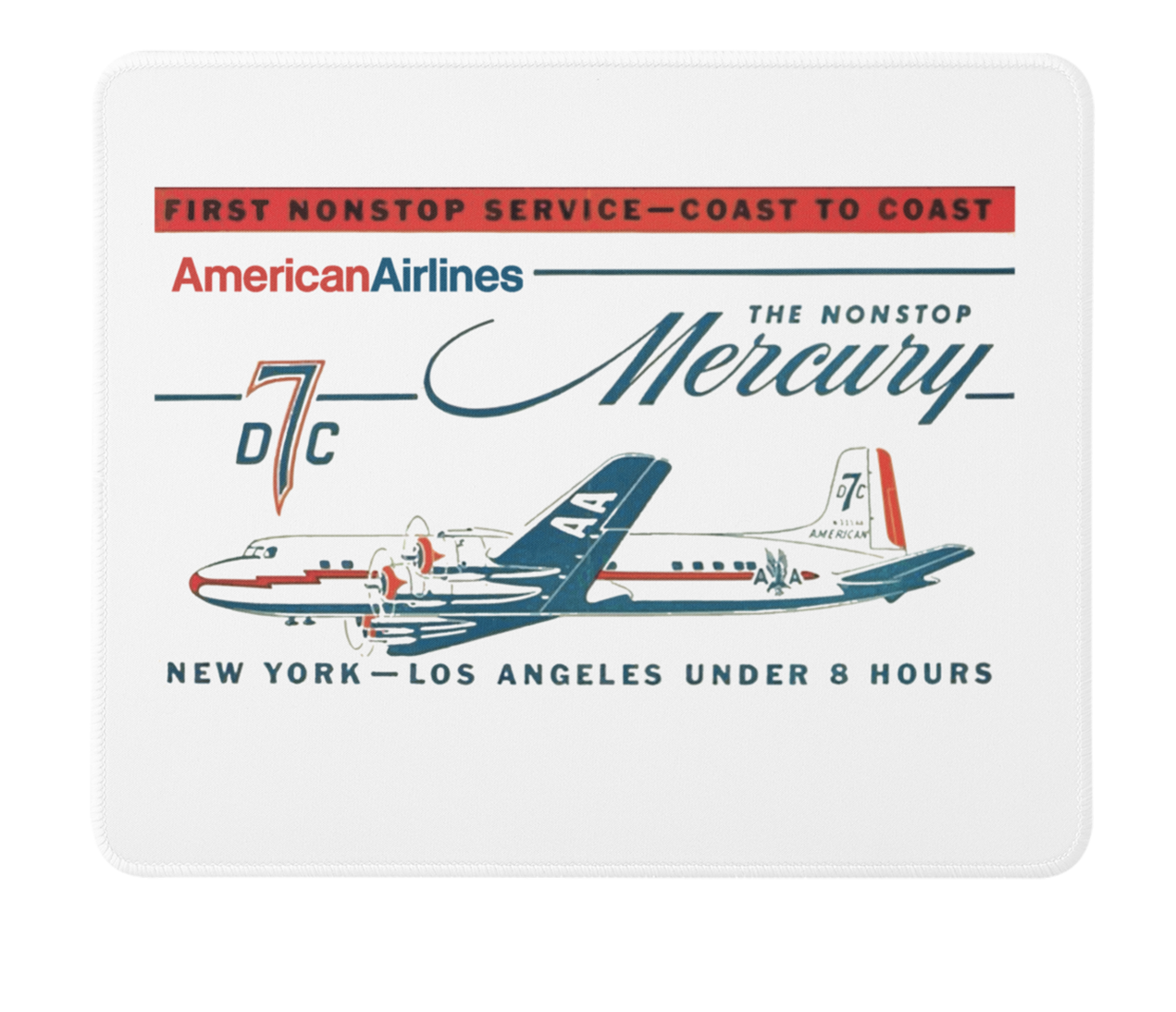 American Airlines D7C The Nonstop Mercury Mousepad