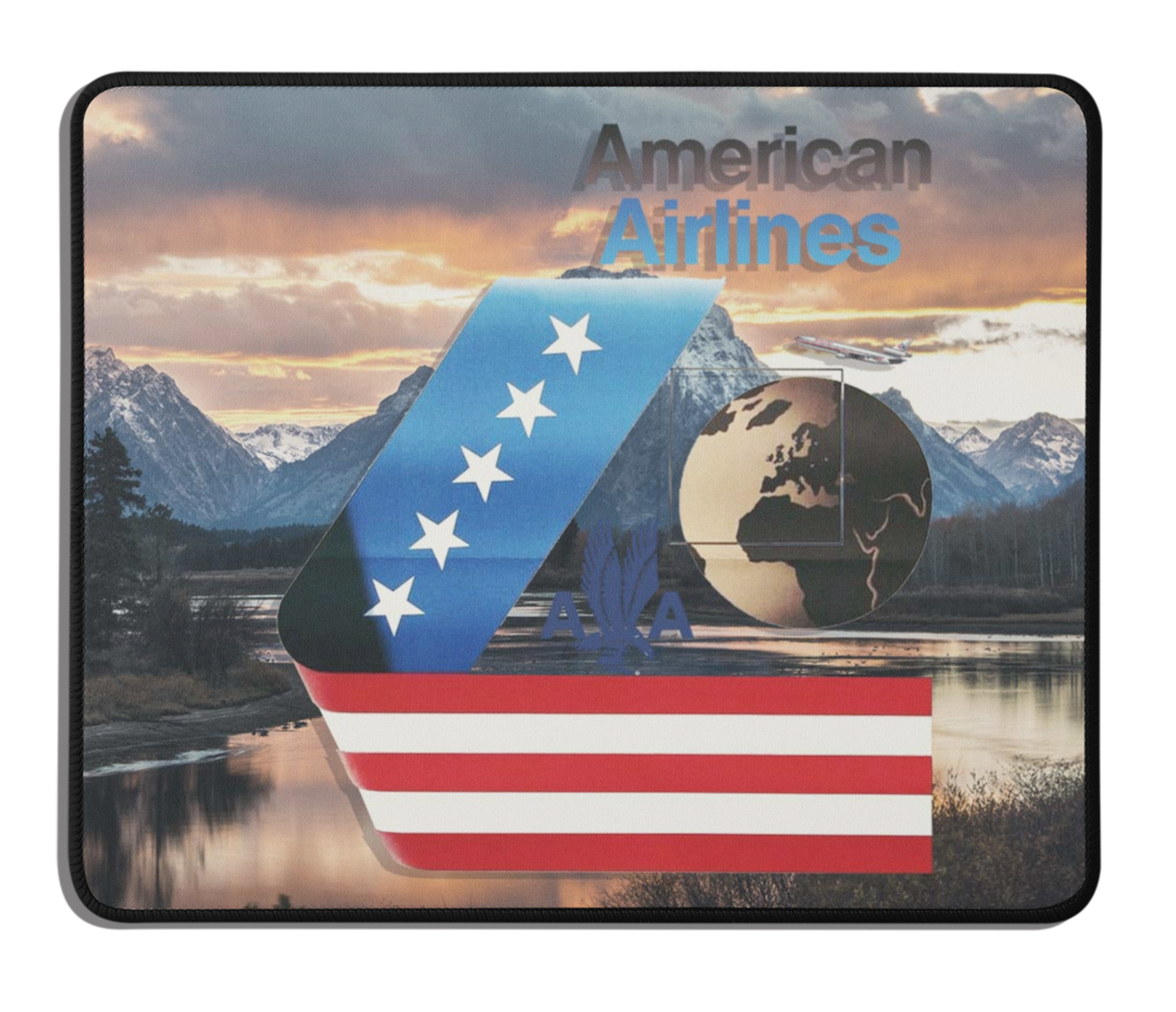 American Airlines Mountain Range Mousepad