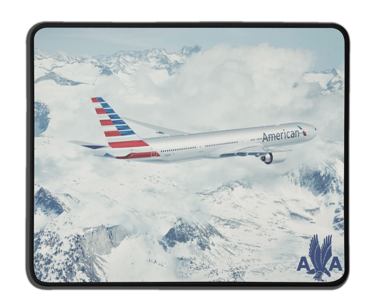 American Airlines Over Ice Mousepad