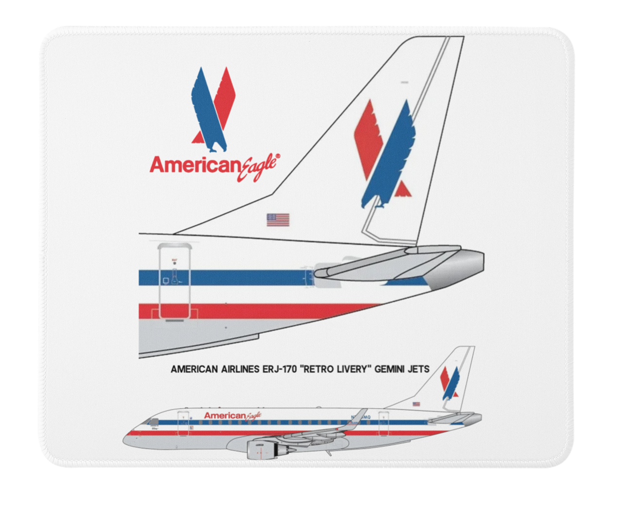 American Eagle "Retro Livery" Mousepad
