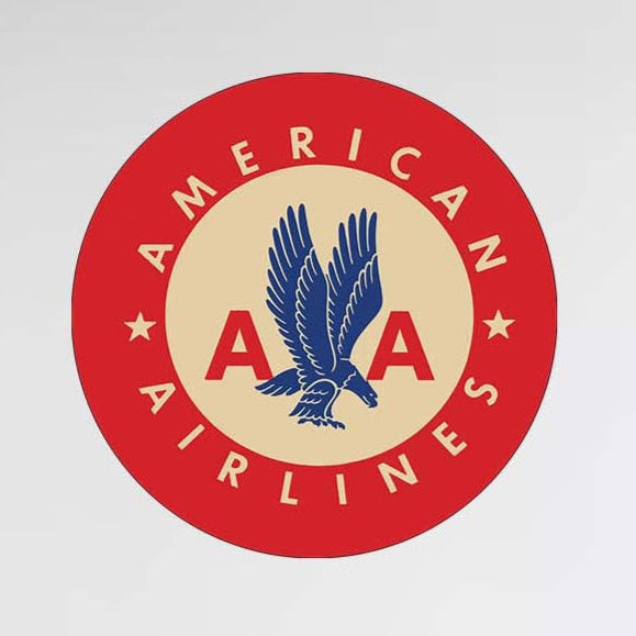 American Airlines 1940's Round Decal Stickers