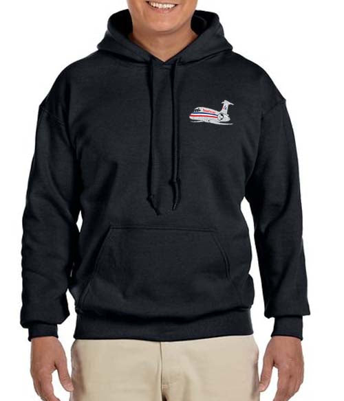 American Airlines Super80 Livery Hooded Sweatshirt Embroidered