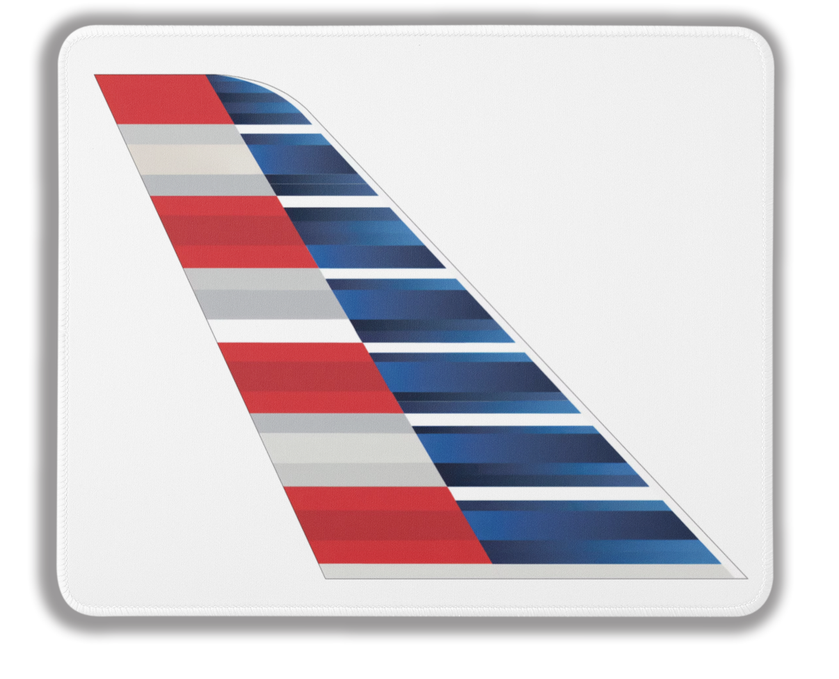 American Airlines Livery Tail Mousepad