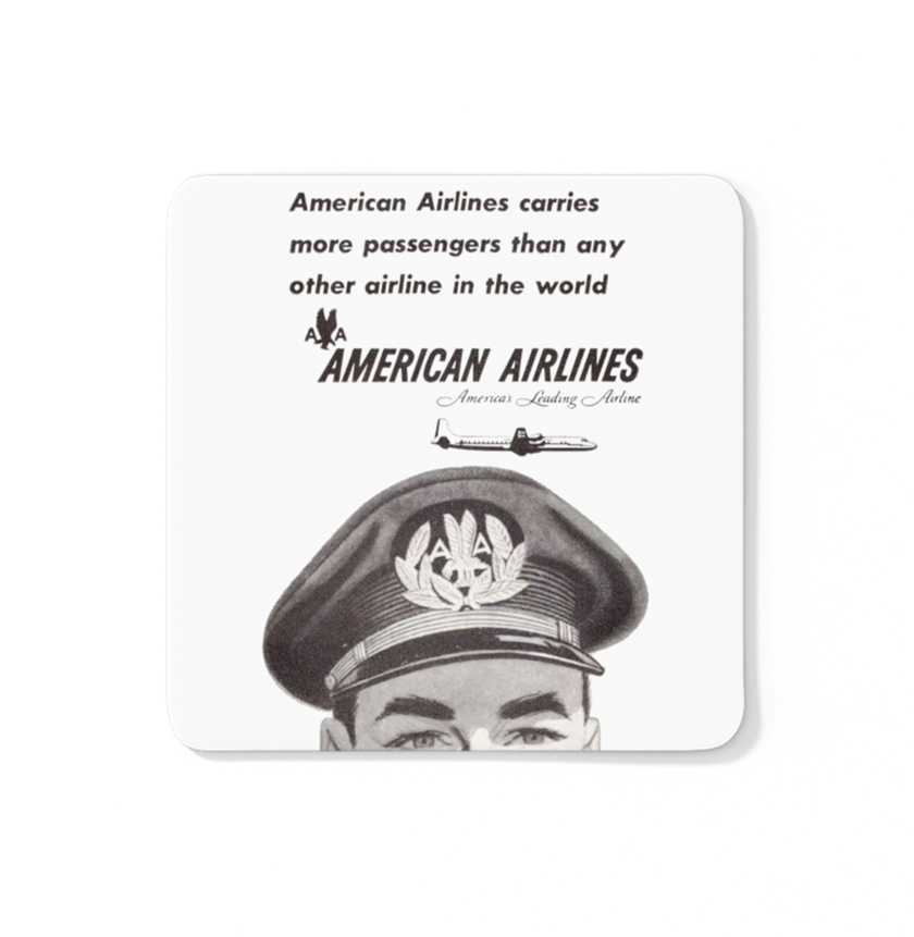 American Leading Airline - Square Sandstone Coaster