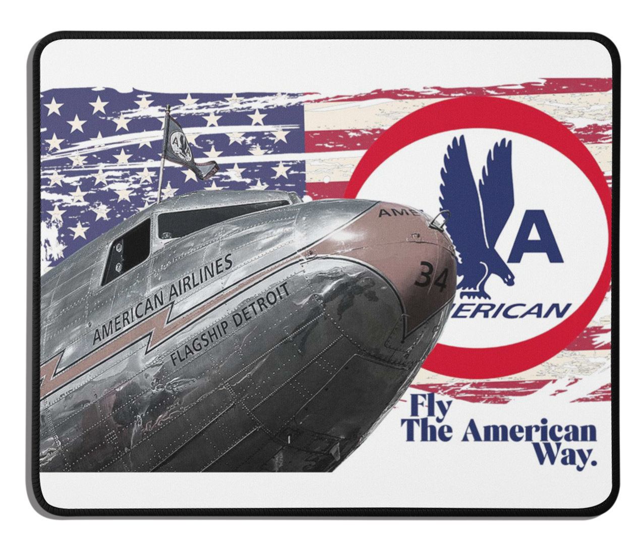 American Airlines Vintage DC 3 Mousepad