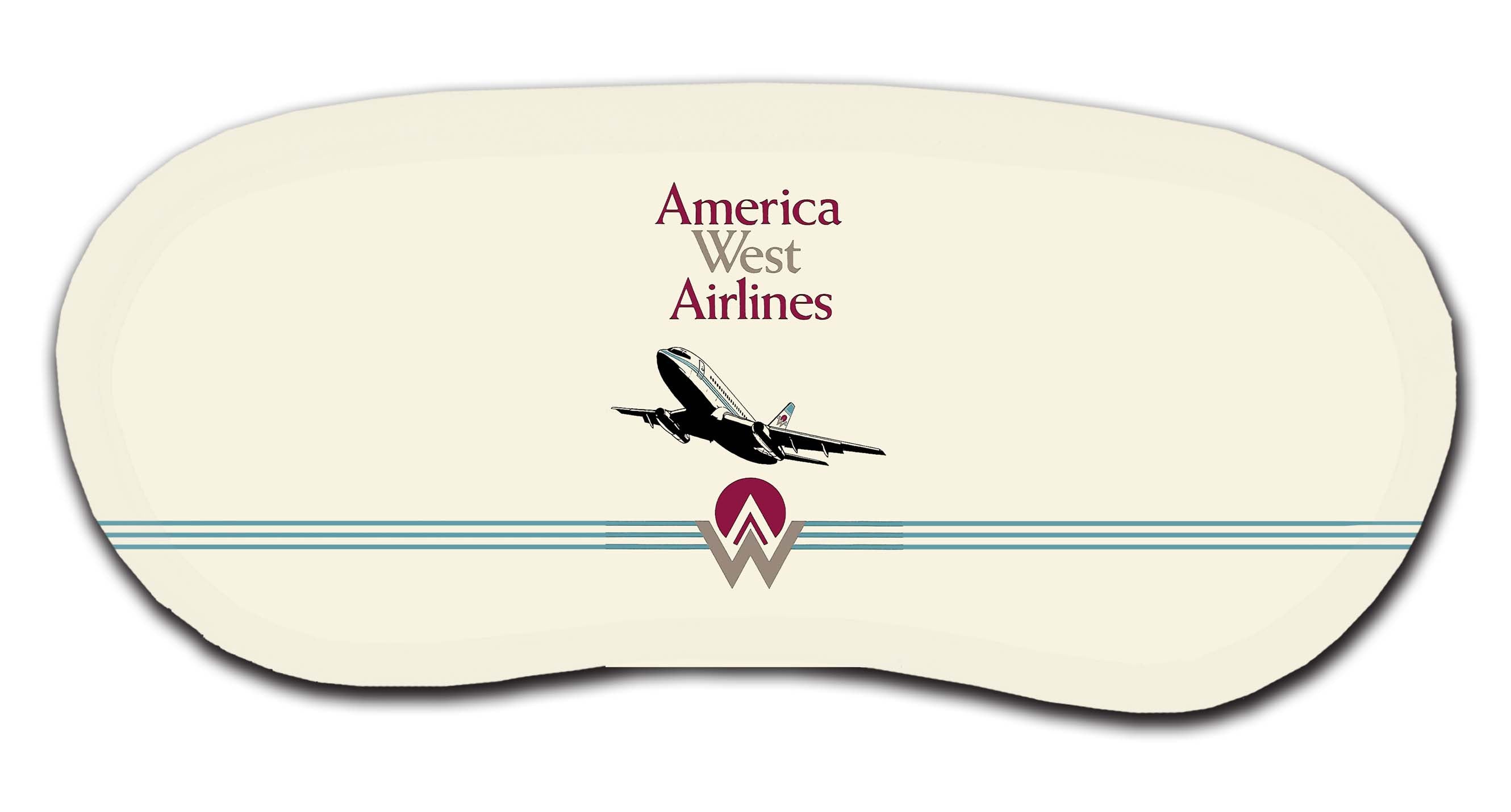 America West First Logo & 737 Logo Sleep Mask