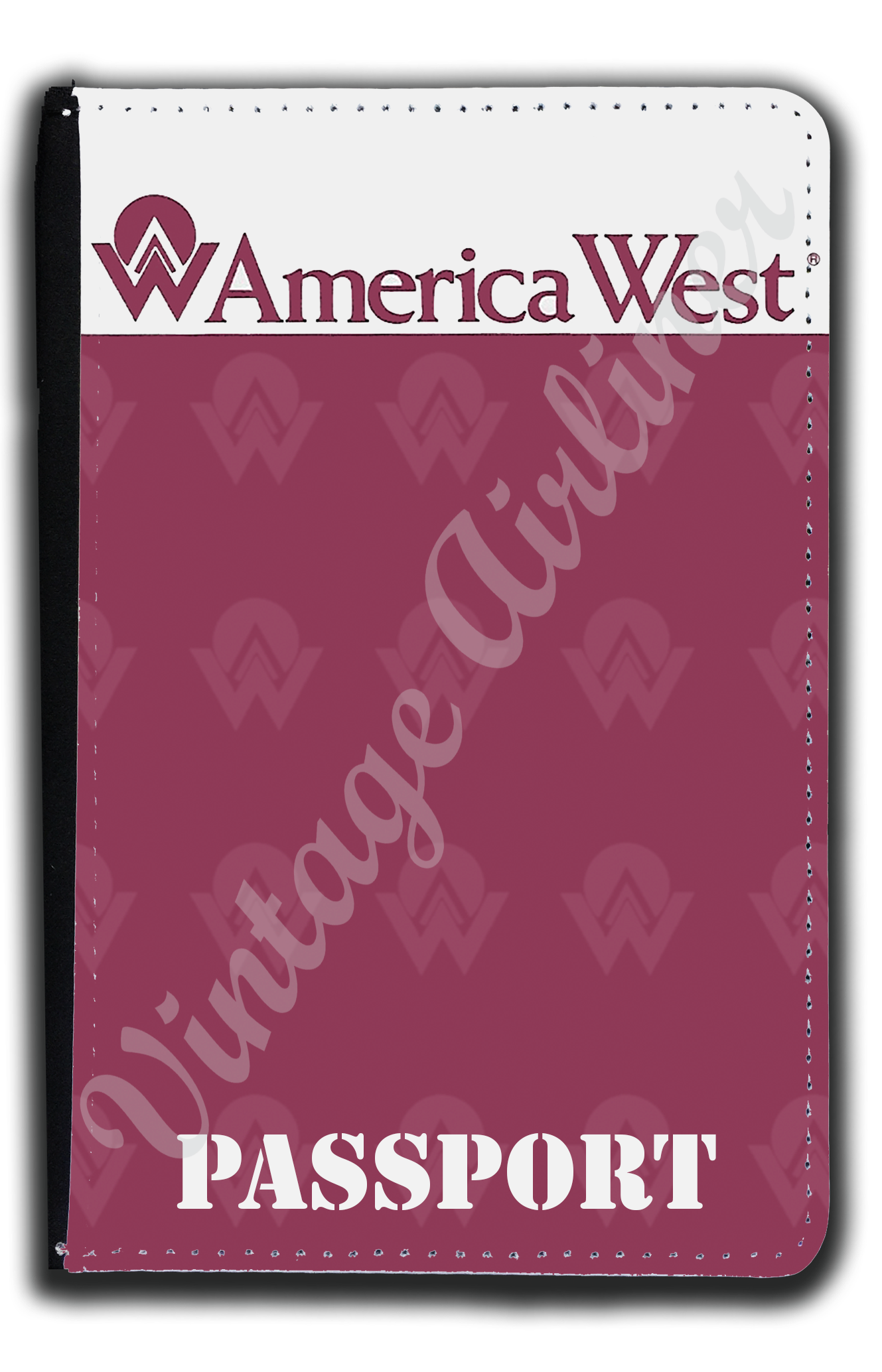 America West Logo Passport Case