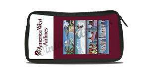 America West Vintage Timetable Travel Pouch