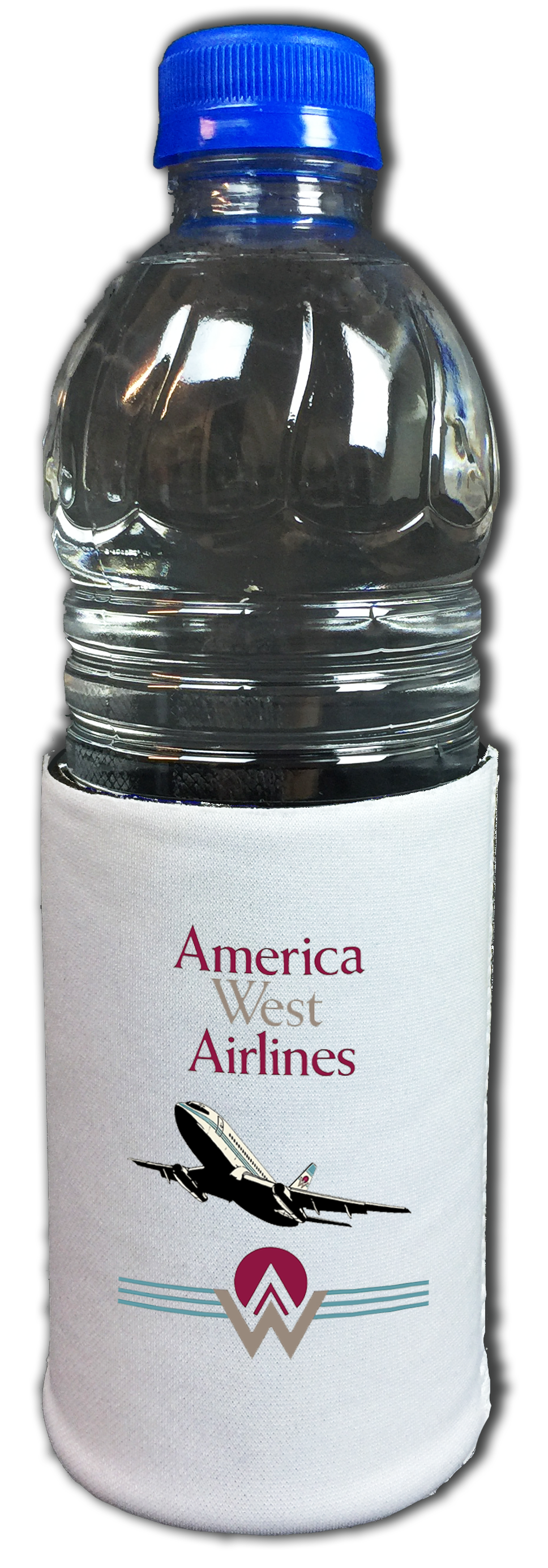 America West First Logo & 737 Logo Bag Sticker Beverage Wrap