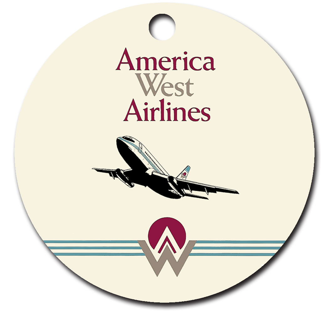 America West First Logo Ornaments
