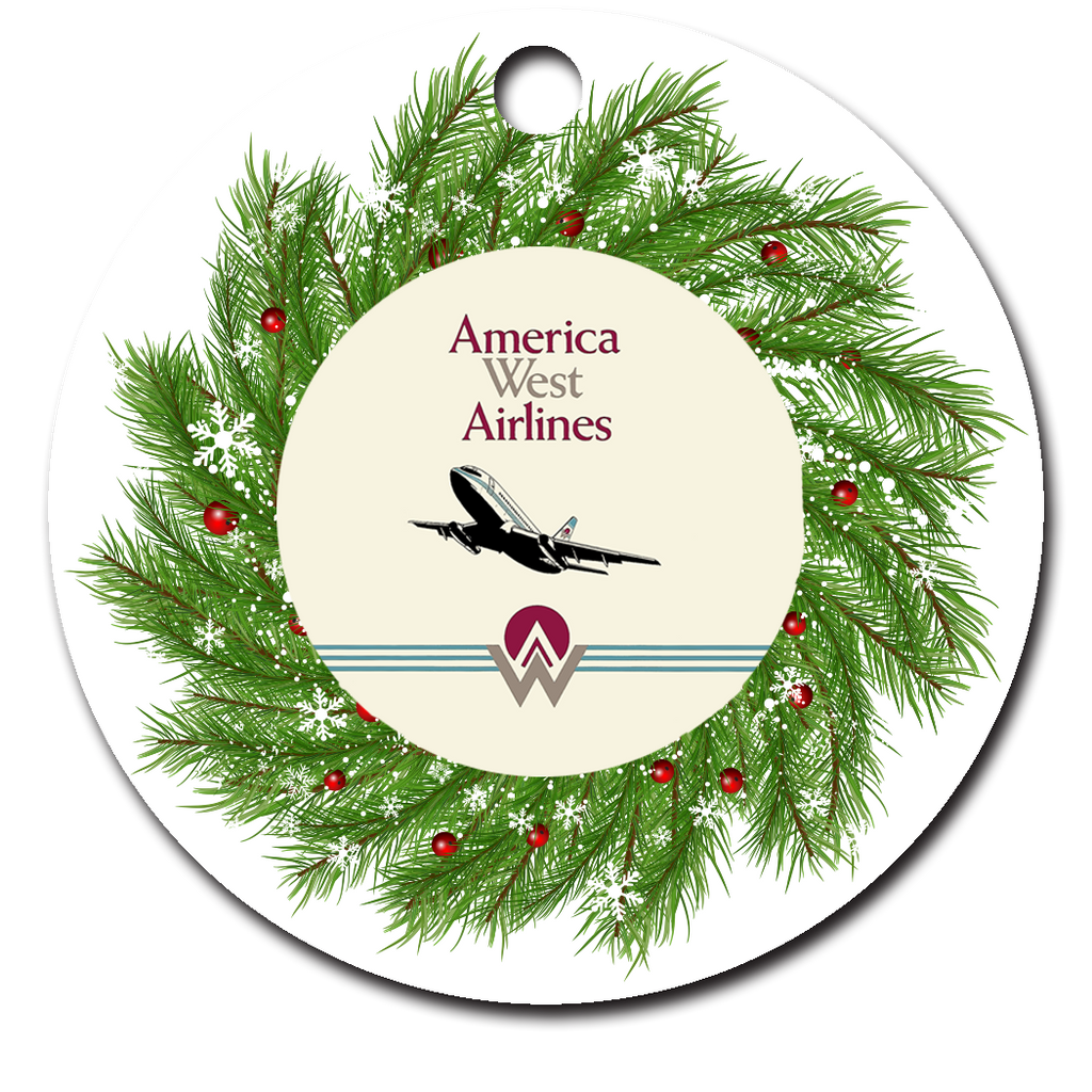 America West First Logo Ornaments