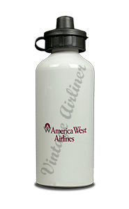 America West Airlines Original Logo Bag Sticker Aluminum Water Bottle
