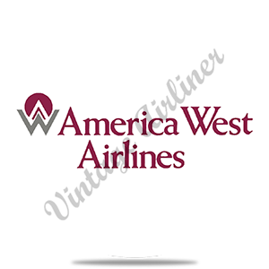 America West Last Logo Round Sandstone Coaster