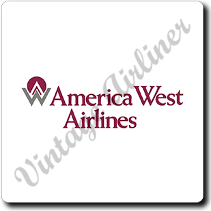 America West Last Logo Square Sandstone Coaster