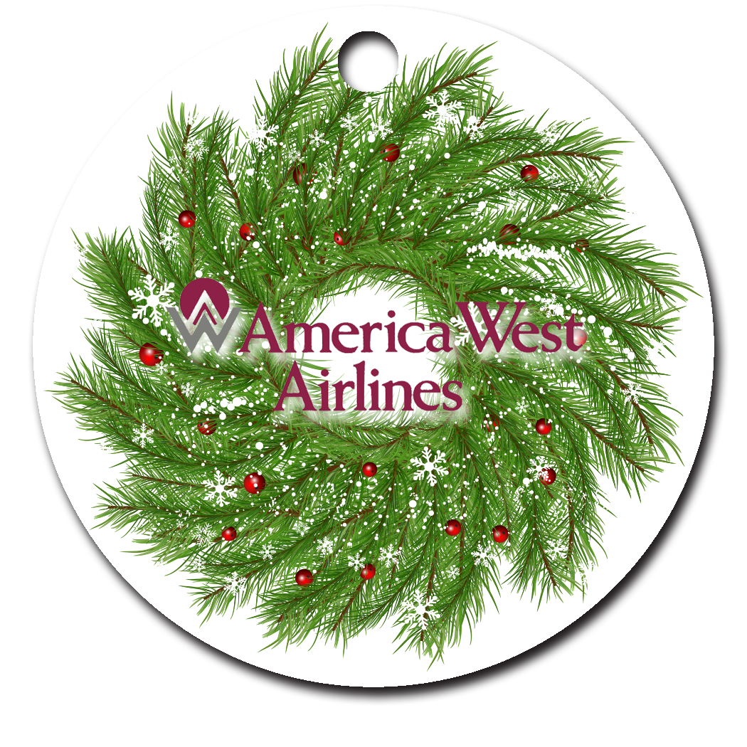 America West Airlines Original Logo Ornaments