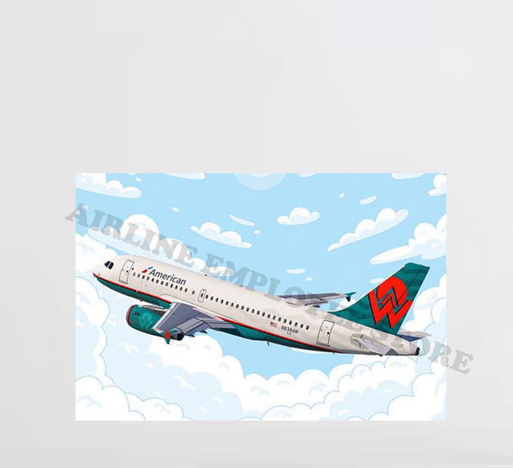 America West Flight Decal Stickers