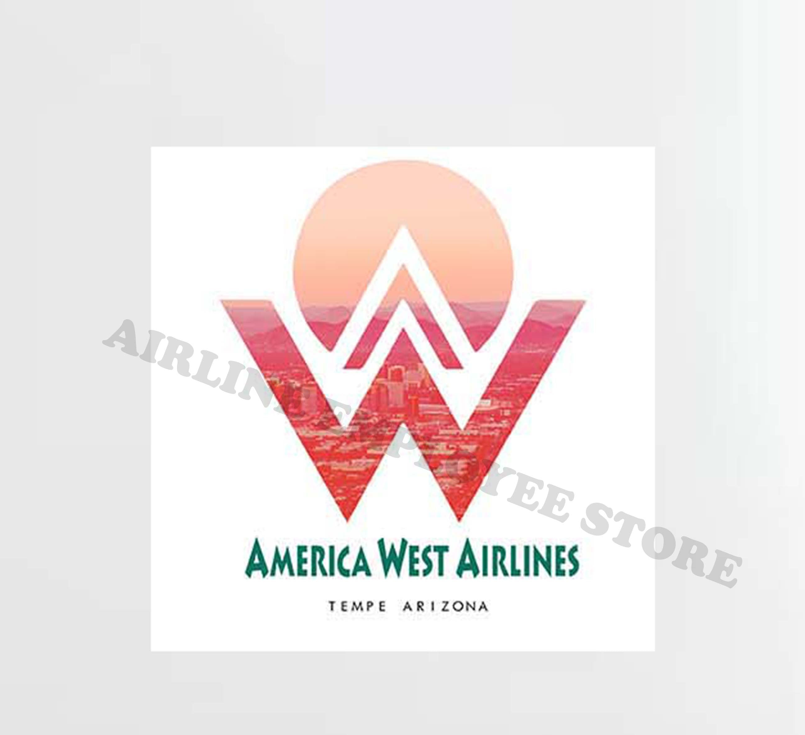 America West City View Decal Stickers