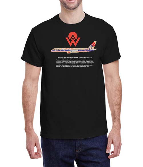 America West - 757-200 Teamwork Coast To Coast - Historical T-Shirt