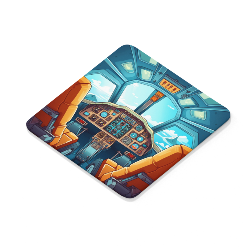 Cockpit - Square Sandstone Coaster