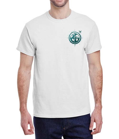 Earth Compass Left Chest - Unisex T-Shirt