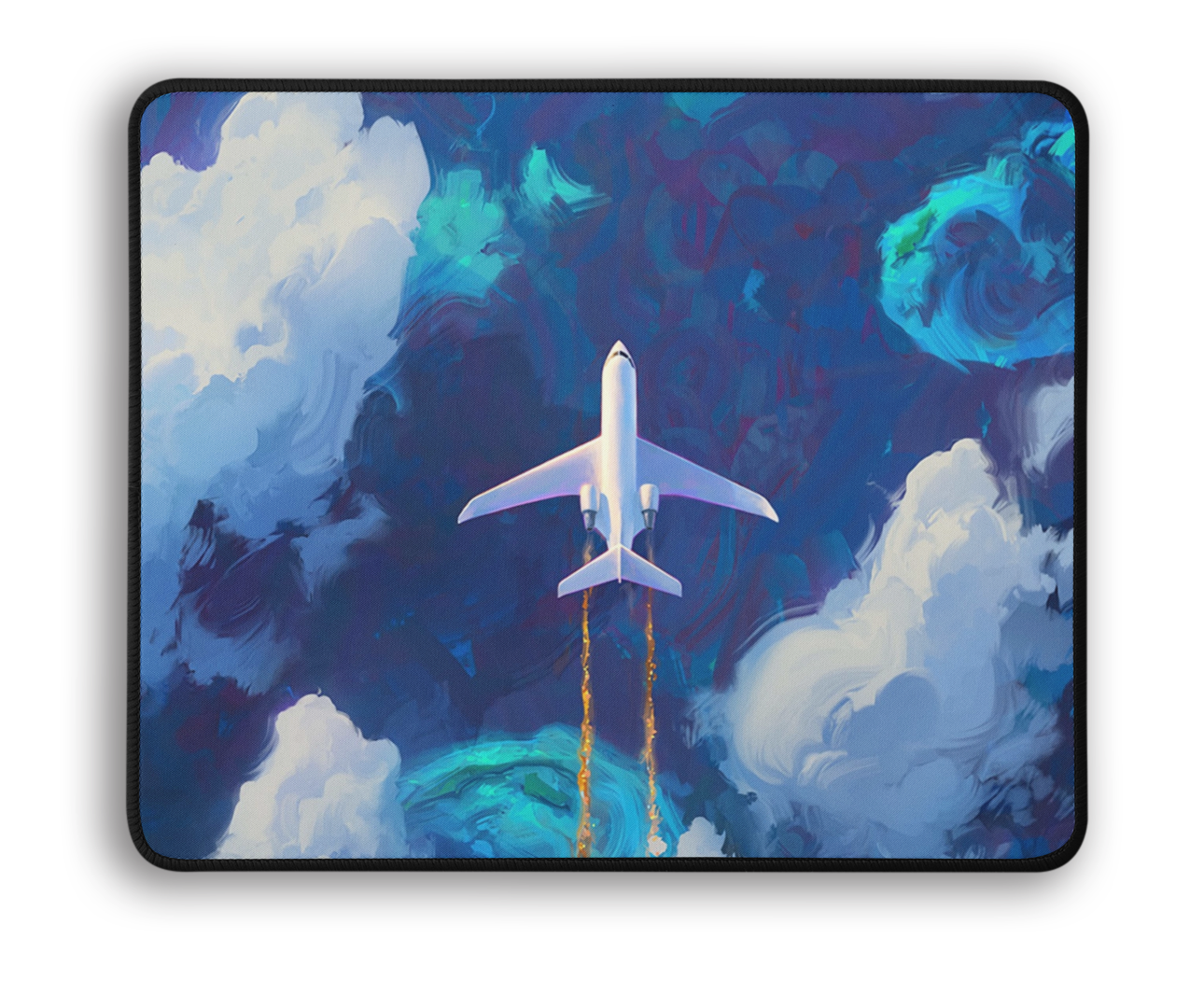 Oil Pastel Plane Mousepad