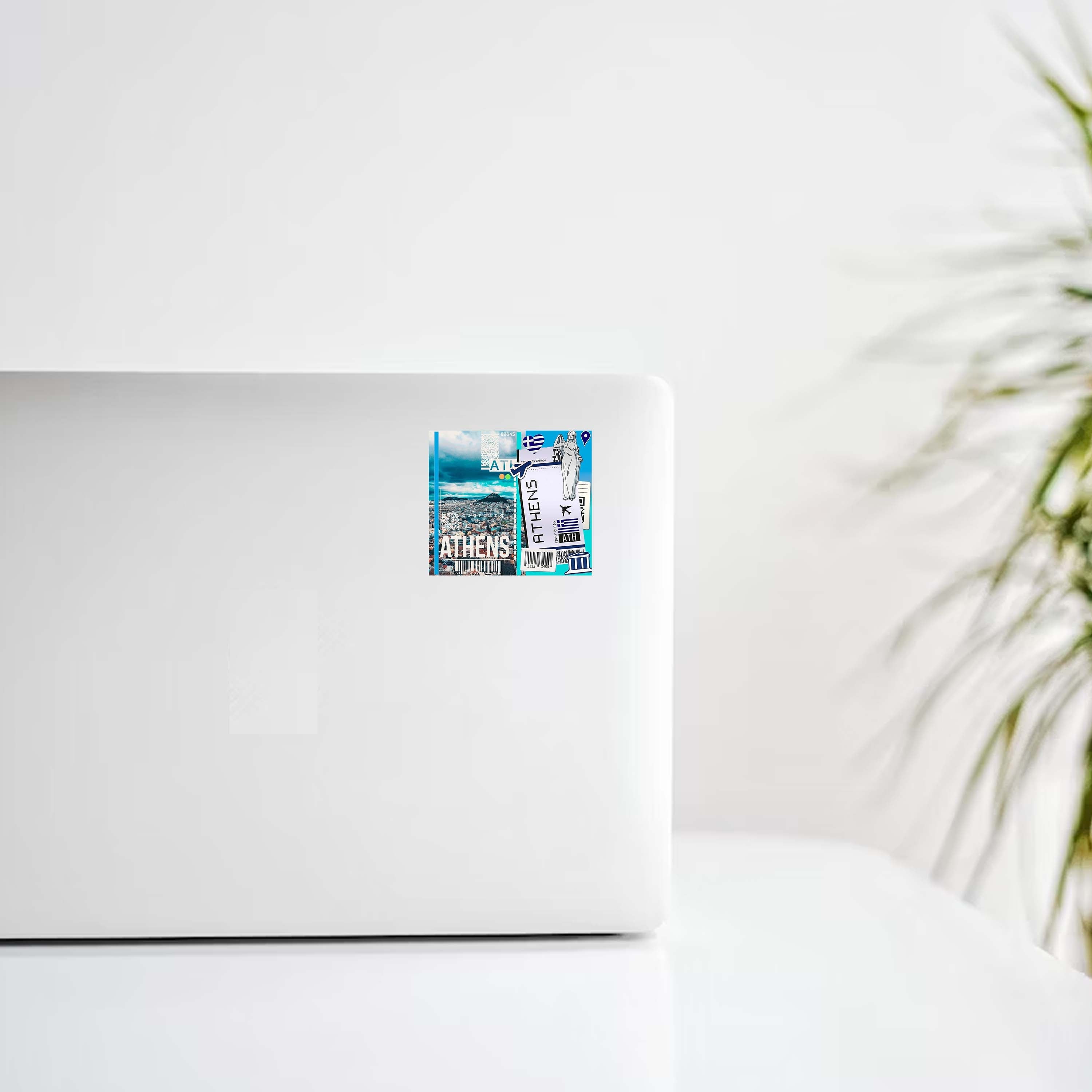 Athens Collage Ticket Design Decal Stickers