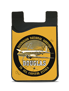 Australian National Airways 1930's Vintage Bag Sticker Card Caddy