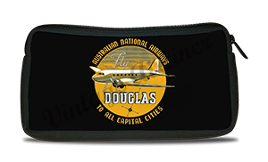 Australian National Airways 1930's Vintage Bag Sticker Travel Pouch