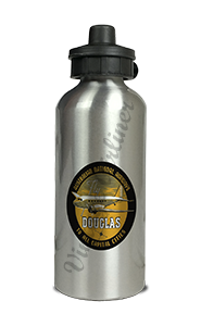 Australian National Airways 1930's Bag Sticker Aluminum Water Bottle