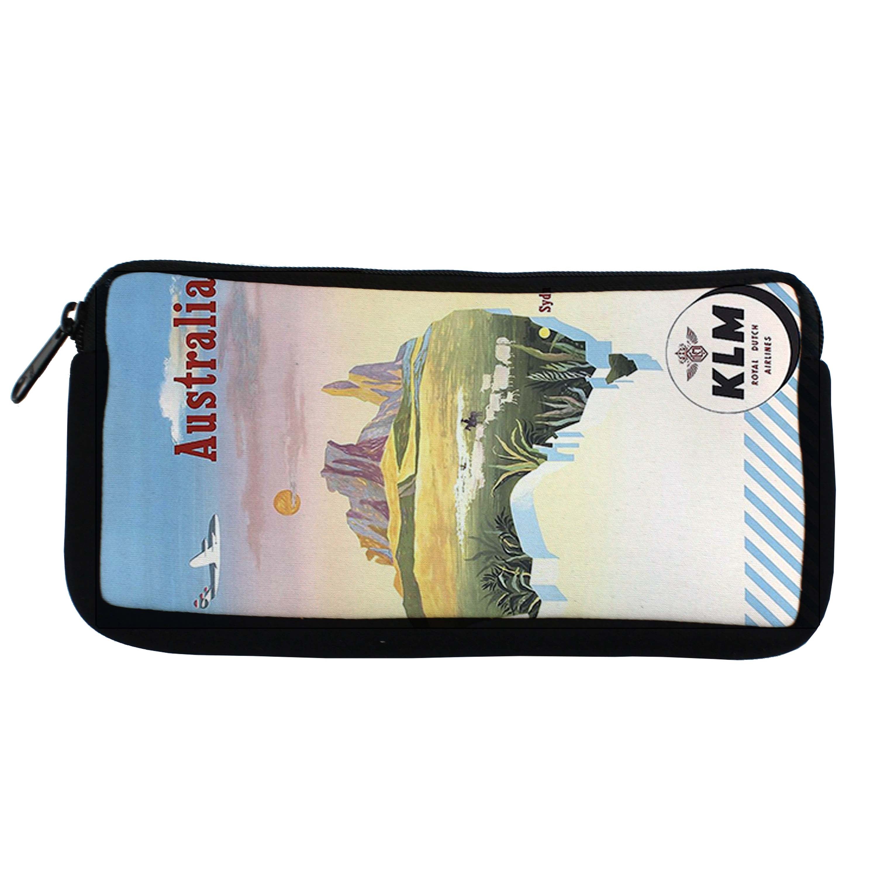 KLM Australia Poster Travel Pouch