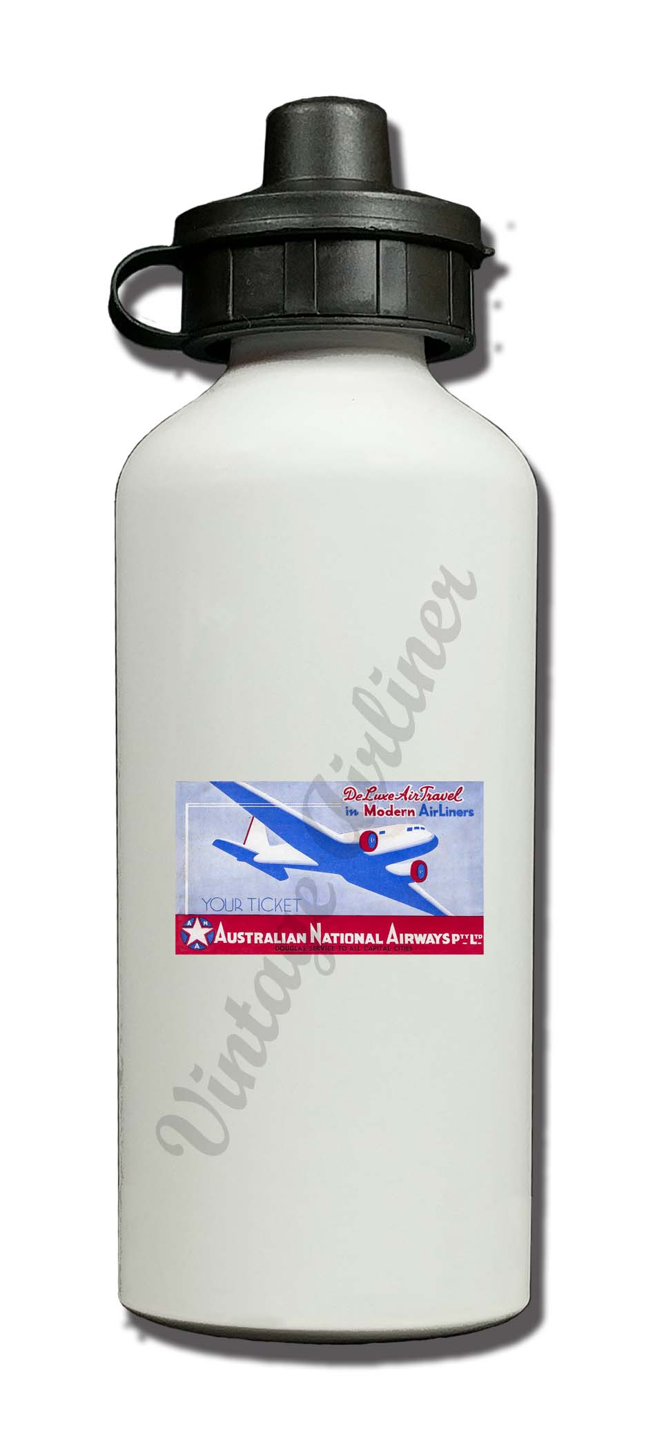 Australian National Airways Aluminum Water Bottle