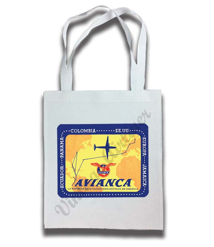 Avianca 1940's Vintage Tote Bag