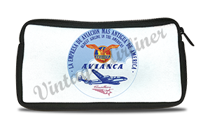 Avianca 1950's Vintage Bag Sticker Travel Pouch
