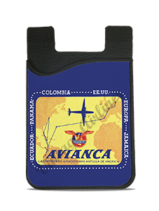 Avianca 1940's Vintage Bag Sticker Card Caddy